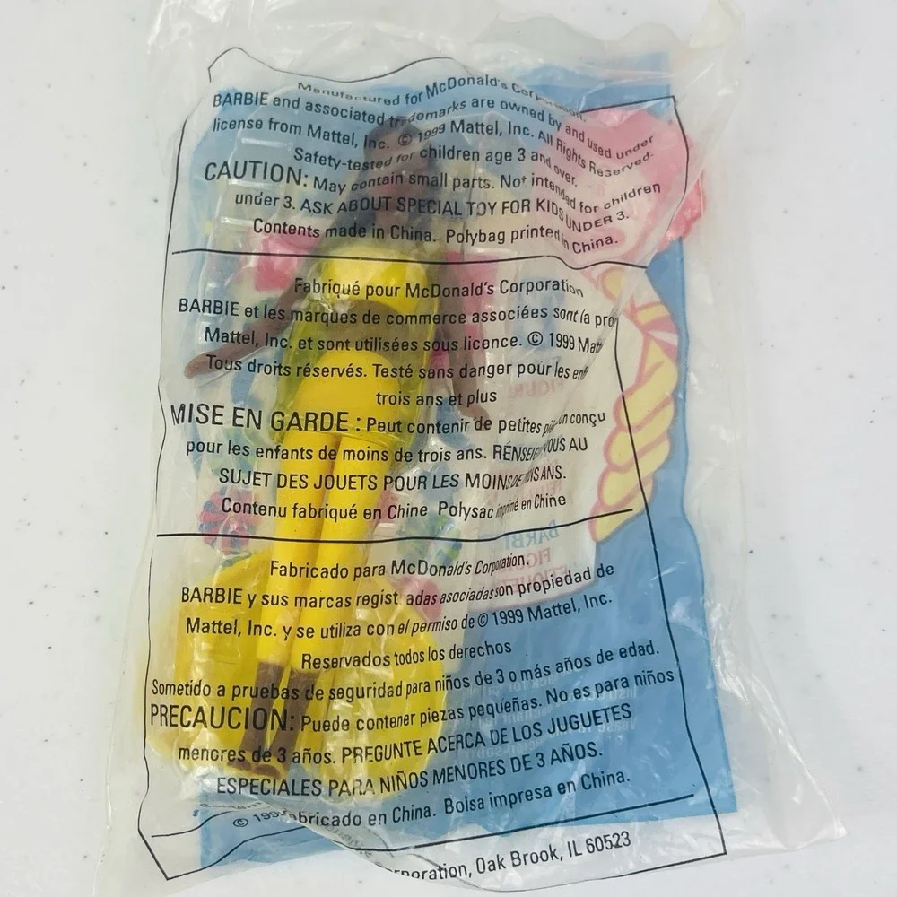 New McDonalds Happy Meal Toy‎ Sit In Style Barbie Doll Figurine  1999 Sealed VTG